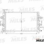 Радиатор OPEL ASTRA H 1.6/1.8 04- MILES
