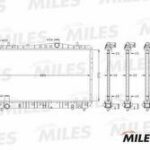 Радиатор (паяный) CHEVROLET LACETTI 1.4-1.8 M/T 04-) (NISSENS 61633) ACRB005 MILES