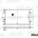 Радиатор (механическая сборка) VAG G4 1.6/1.8/1.9TD A/T 97-06) (NISSENS 652011) ACRM016 MILES