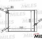 Радиатор BMW E60 2.0-3.0 02- MILES