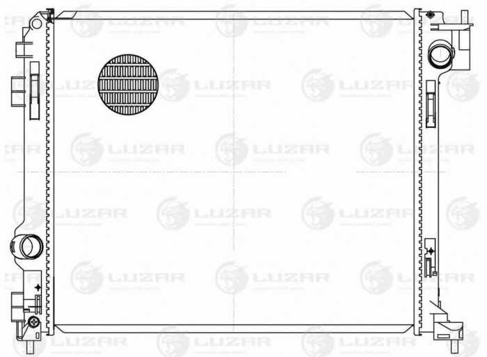 Радиатор охл. для а/м Nissan Qashqai (13-)/X-Trail (14-) 1.2/1.6/2.0i 1.6D (LRc 14EA) LUZAR — изображение 6