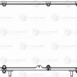 Радиатор охл. для а/м ГАЗель-Бизнес УМЗ (сборный, 3-х ряд. алюм.) (LRc 0327) LUZAR