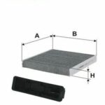 Фильтр салонный угольный FILTRON