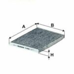 Фильтр салонный угольный FILTRON