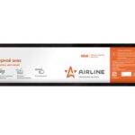 Рамка под номерной знак, антивандальная, металл, цвет черный (AFC-13) AIRLINE