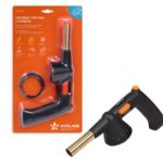 Горелка газовая с ручкой на резьбовой баллон, пьезоподжиг, анти-вспышка, 21,5*12,5*5,5 см (AGT-S-04) AIRLINE