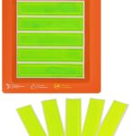 Наклейки светоотражающие, набор 5 шт.,12*2,5 см, зеленые (ARW-S-04) AIRLINE