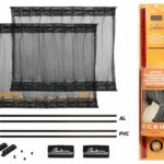 Шторки солнцезащитные раздвижные М (Д*В: 60*42-47см), цвет черный (ASPS-S-09) AIRLINE