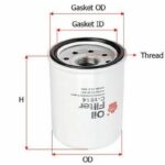 Фильтр масляный  HONDA INSPIRE 2,5 1995 - 1998  HONDA CR-V 2,4 2001 -  C1614 Sakura