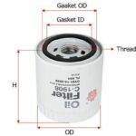 Фильтр масляный  FORD ESCAPE 3,0 2004 -   JEEP GRAND CHEROKEE 6,4 2011 -  C1908 Sakura