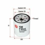 Фильтр масляный  FORD RANGER 2,5 2006 - 2012  MAZDA BT-50 2,5 2006 - 2015 C17390 Sakura
