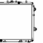 Радиатор TOYOTA LAND CRUISER 150 4.0 09- SAKURA