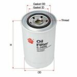 Фильтр масляный (элемент) MITSUBISHI CANTER 97-14, FUSO 02-04 C5808 Sakura