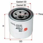 Фильтр масляный  MAZDA MPV 2,0 2002 - 2006  HONDA LEGEND 3,5 1996 -  C1605 Sakura