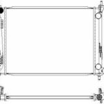 Радиатор HYUNDAI SOLARIS (RB) (11-) 1.4i 16V/1.6i 16V  KIA RIO III (UB) (11-) 1.2i/1.4i 16V/1.6i 16V 32218512 Sakura