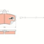 Колодки тормозные дисковые перед TRW