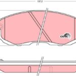 Колодки тормозные дисковые перед TRW