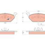 Колодки тормозные дисковые перед TRW
