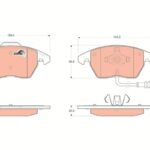 Колодки тормозные дисковые перед TRW