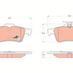 Колодки тормозные дисковые зад TRW