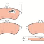 Колодки тормозные дисковые перед TRW