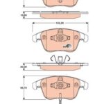 Колодки передние AUDI Q3 (8U), VW SHARAN (7N), TIGUAN (5N_) GDB1762 TRW