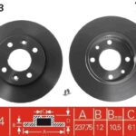 Диск тормозной передний TRW