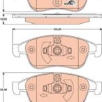 Колодки тормозные дисковые перед TRW