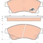 Колодки тормозные дисковые перед TRW