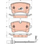 Колодки тормозные дисковые зад TRW