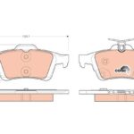 Колодки тормозные дисковые зад TRW