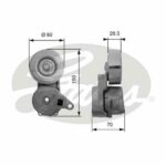 Натяжной ролик привода вспомогательных агрегатов DriveAlign® GATES