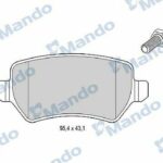 Колодки тормозные дисковые зад MANDO