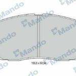 Колодки тормозные дисковые перед MANDO