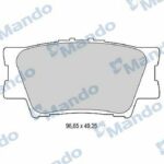 Колодки тормозные дисковые зад MANDO