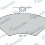 Колодки тормозные дисковые перед MANDO