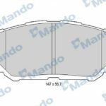 Колодки тормозные дисковые перед MANDO
