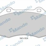 Колодки тормозные дисковые перед MANDO