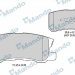 Колодки тормозные дисковые зад MANDO