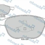 Колодки тормозные дисковые перед MANDO