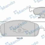 Колодки тормозные дисковые перед MANDO