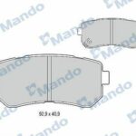 Колодки тормозные дисковые зад MANDO