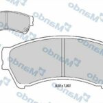 Колодки тормозные дисковые перед MANDO