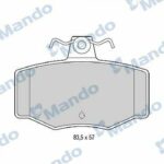 Колодки тормозные дисковые зад MANDO