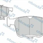 Колодки тормозные дисковые зад MANDO