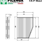 Фильтр салонный A3, OCTAVIA II, GOLF V-VI FA-P 4622 PILENGA