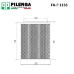 Фильтр воздушный HYUNDAI HD COUNTY (ТАГАЗ) FA-P1136 PILENGA