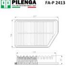 Фильтр воздушный iX35, i40, SPORTAGE, TUCSON FA-P2413 PILENGA