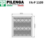 Фильтр воздушный ASTRA, CRUZE FA-P1109 PILENGA