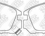Колодки передние (MITSUBISHI GALANT IV-VI, PAJERO II-III, PEUGEOT 4007) PN3233 NIBK